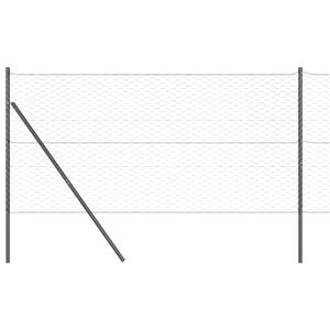 vidaXL Fixare pentru gard hexagonal 10 x 1,4 m Oțel cu strat de PVC