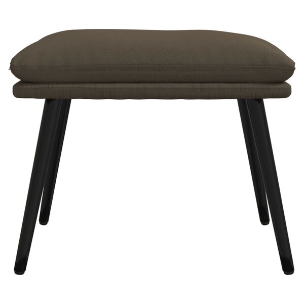 vidaXL Taburet, gri &icirc;nchis, 45x30x35, textil microfibră