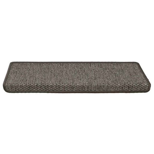 vidaXL Covoraș scări autoadeziv 30 buc. gri&bej 65x21x4cm aspect sisal