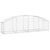 vidaXL Coș gabion arcuit, 200x50x40/60 cm, fier galvanizat