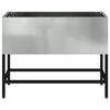 vidaXL Ghiveci ridicat pentru grădină Argintiu 60 x 26 x 45 cm