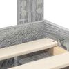 vidaXL Cadru de pat Gri Sonoma 180 x 200 cm Lemn de pin masiv