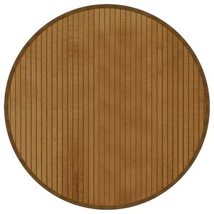 vidaXL Covor rotund, maro, 60 cm, bambus