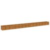 vidaXL Pat de grădină &icirc;nălțat 580x50x36 cm, oțel corten