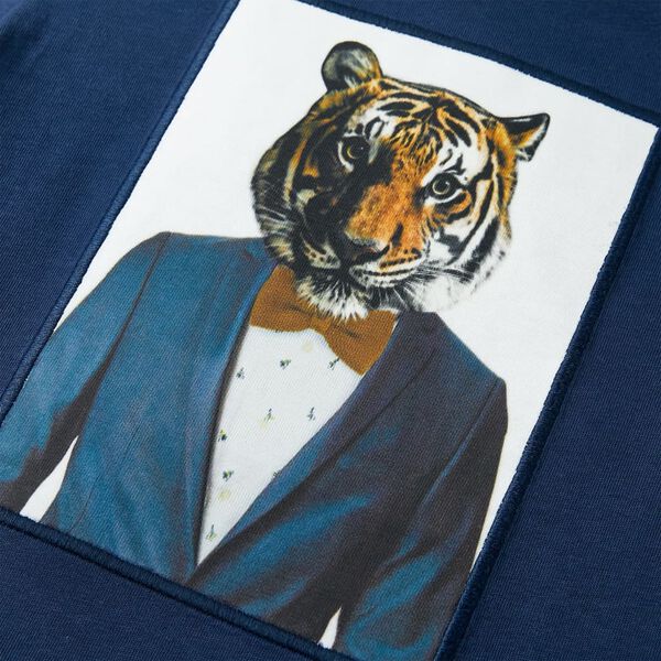 Tricou pentru copii cu m&acirc;neci scurte, albastru &icirc;nchis, 116