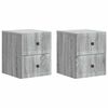 vidaXL Dulap de noapte suspendat 2 buc. Sonoma gri 33 x 34,5 x 40 cm