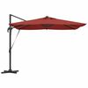 vidaXL Umbrelă de soare Terracota 286 x 285 x 270 cm Aluminiu