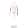 vidaXL Manechin ajustabil 156-226 cm cu bază Feminin PP Alb