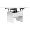 vidaXL Masă de cafea Alb 55 x 54,5 x 45 cm Lemn prelucrat
