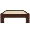 vidaXL Cadru de pat, maro &icirc;nchis, 100 x 200 cm, lemn masiv de pin