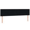 vidaXL Pat cu arcuri cu saltele negru 180x220 cm catifea