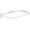 vidaXL Blat de masă contur natural 110x60x3,8 cm lemn masiv mango brut