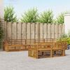 vidaXL Set de canapele de exterior 8 pcs natural Lemn Solid de Acacia