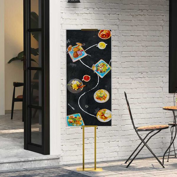 vidaXL Panouri pentru T&acirc;rguri Auriu 30 x 23,5 x 210 cm Oțel