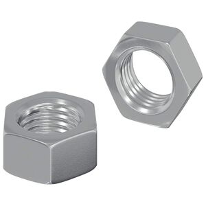vidaXL Piuliță hexagonală 2 buc. Argintiu M6 Metal