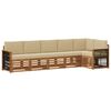 vidaXL Set canapea sectională cu pernă 5 pcs natural