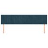 vidaXL Tăblii de pat, albastru &icirc;nchis, 200x5x78/88 cm, catifea