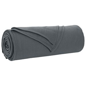 vidaXL Pătură Gri &icirc;nchis 280 x 210 cm 0.84 kg Molton