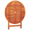 vidaXL Set mobilier de exterior pliabil, 5 piese, lemn masiv eucalipt