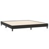 vidaXL Pat box spring cu saltea, negru, 180x210 cm, catifea