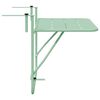 vidaXL Masă Suspendată pentru Balcon Verde mentă 60 x 39 x 65 cm Oțel