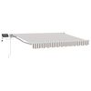 vidaXL Cadru manual de marchiză cu LED-uri 3 x 2,5 m