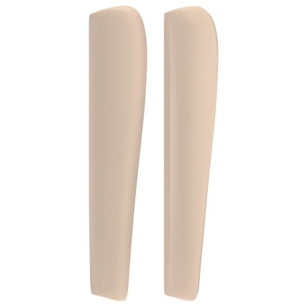 vidaXL Tăblie pat cu aripioare cappuccino 103x23x118/128 cm piele eco