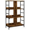 vidaXL Bibliotecă, stejar fumuriu, 78,5x33x117,5 cm, lemn prelucrat