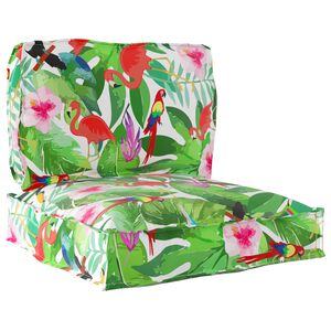 vidaXL Set de perne pentru palet Floral 2 pcs Jungla tropicală