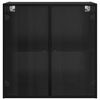vidaXL Dulap de perete Stejar Negru 68 x 37 x 68,5 cm Lemn compozit