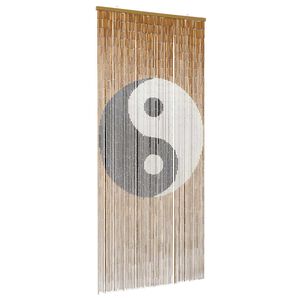 vidaXL Cortină pentru ușa de insecte multicolor 200 x 90 cm Bambus