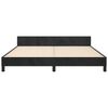 vidaXL Cadru de pat fără saltea, negru, 180x200 cm, catifea