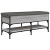 vidaXL Bancă de pantofi, gri sonoma, 102x42x45 cm, lemn prelucrat