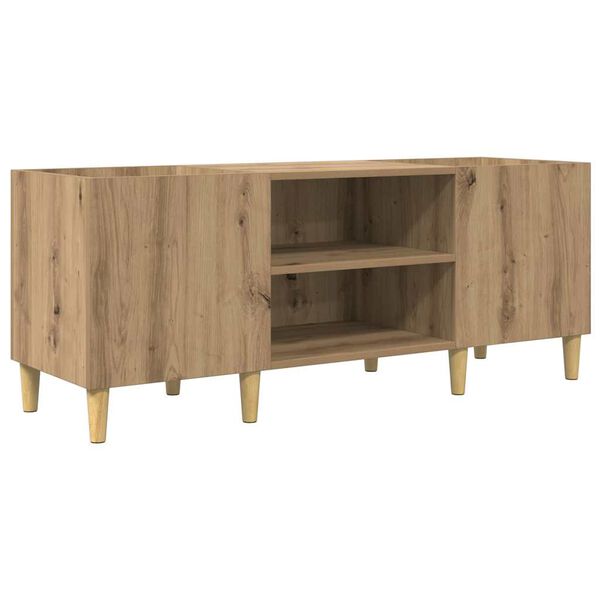 vidaXL Dulap pentru discuri de vinil Stejar Artizanal 121 x 38 x 48 cm