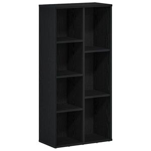 vidaXL Bibliotecă, stejar negru, 50x25x104 cm, lemn prelucrat