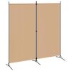 vidaXL Paravan cu 2 Panouri Bej 175 x 180 cm Țesătură