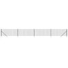 vidaXL Gard plasă de s&acirc;rmă cu țăruși de fixare, antracit, 1,1x10 m