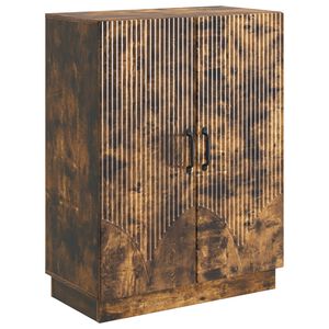vidaXL Bufet Stejar fumuriu 66 x 34,5 x 87 cm Lemn prelucrat