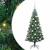 vidaXL Pom de Crăciun artificial pre-iluminat cu 150 LED Verde 120 cm