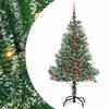 vidaXL Pom de Crăciun artificial cu zăpadă imitată și lumină LED