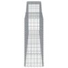 vidaXL Coșuri gabion arcuite 25 buc, 400x50x120/140cm, fier galvanizat