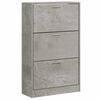 vidaXL Pantofar, gri beton, 63x24x103 cm, lemn compozit
