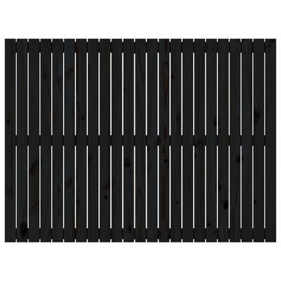 vidaXL Tăblie de pat pentru perete, negru, 159,5x3x90 cm