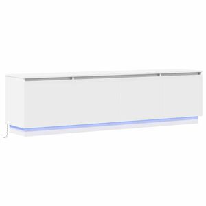 vidaXL Cabinet TV 180 x 38 x 49 cm Alb Lemn prelucrat