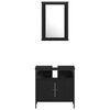 vidaXL Set de mobilier pentru baie 4 pcs Stejar negru Lemn compozit