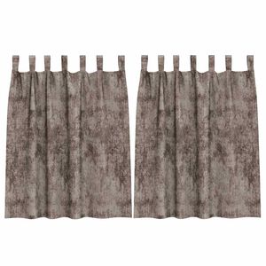 vidaXL Cortine din catifea 2 buc. Cappuccino 140 x 140 cm Catifea