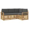 vidaXL Seturi de canapele 4 pcs Alb și antracit 190 x 130,5 x 73 cm