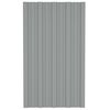 vidaXL Panou de acoperiș 12 pcs Gri 80 x 45 cm Oțel galvanizat