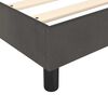 vidaXL Pat box spring cu saltea, gri &icirc;nchis, 200x200 cm, catifea