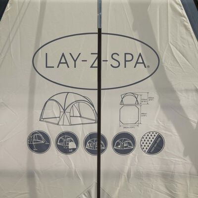 Bestway Cort cupolă Lay-Z-Spa pentru cadă hidromasaj, 390x390x255 cm
